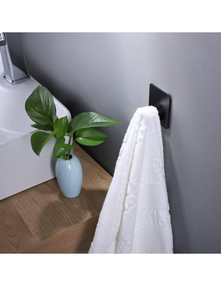 Ganchos Adhesivos DELITON - Paquete de 4 para Toallas y Abrigos