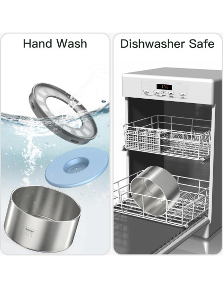 Tazón de Agua Antiderrames Feedoo 2L Acero Inoxidable