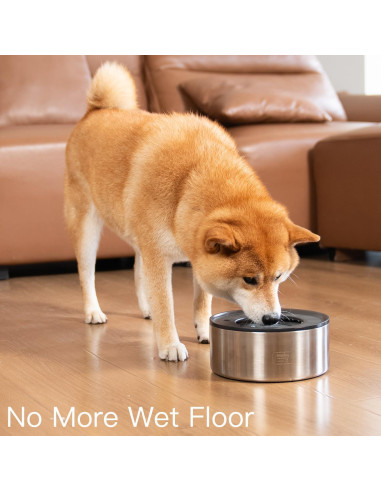 Tazón de Agua Antiderrames Feedoo 2L Acero Inoxidable