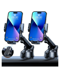 Soporte para Teléfono de Coche HTU 2025 Ajustable Negro