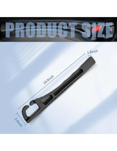 Organizador Relleno Espacio Asiento Coche Pincuttee 2Pcs Negro