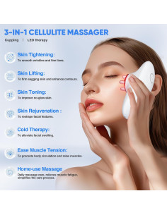 Masajeador Eléctrico de Celulitis 3-en-1 Ciyada - Blanco 2
