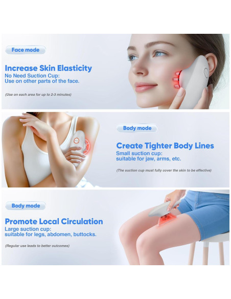 Masajeador Eléctrico de Celulitis 3-en-1 Ciyada - Blanco