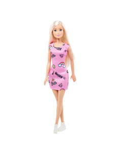 Muñeca Barbie Atuendo Rosa Mattel 32.39 cm Moda
