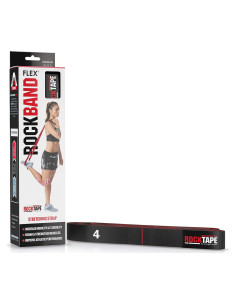 Bandas de Resistencia RockTape RBF-BLK 8.2-10 kg para Ejercicio