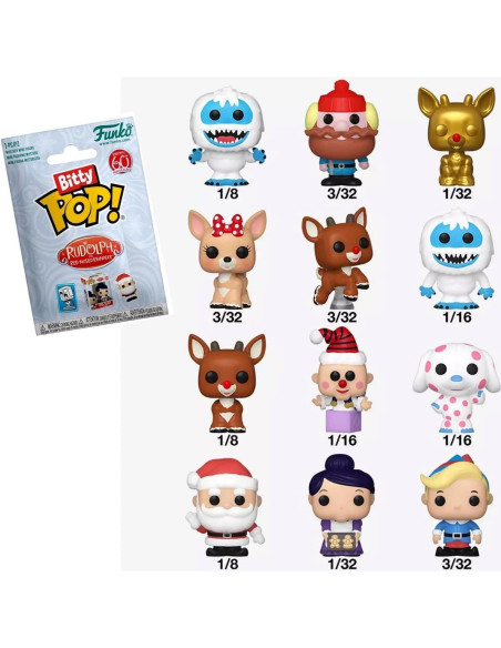 Figura Navideña Funko Rudolph y Amigos - 4 Artículos