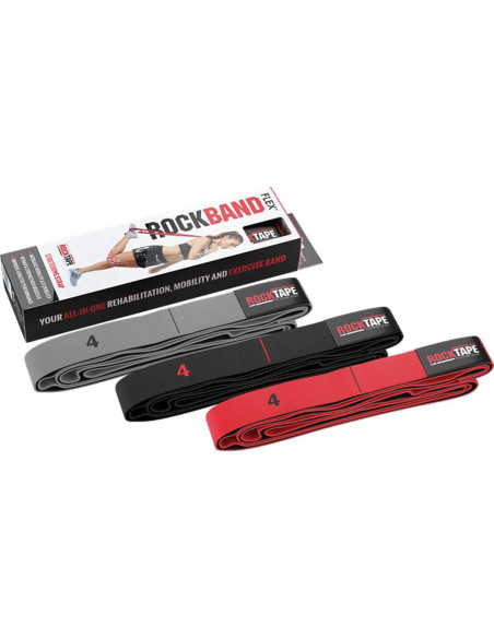 Bandas de Resistencia RockTape RBF-BLK 8.2-10 kg para Ejercicio