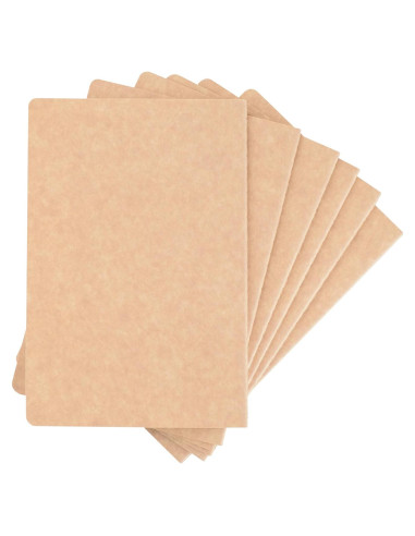 Cuaderno A5 TWONE Kraft Rayado - Paquete de 6 Unidades