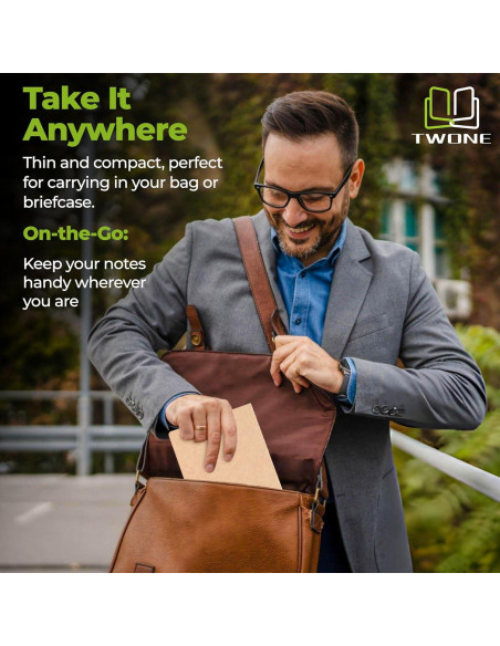 Cuaderno A5 TWONE Kraft Rayado - Paquete de 6 Unidades