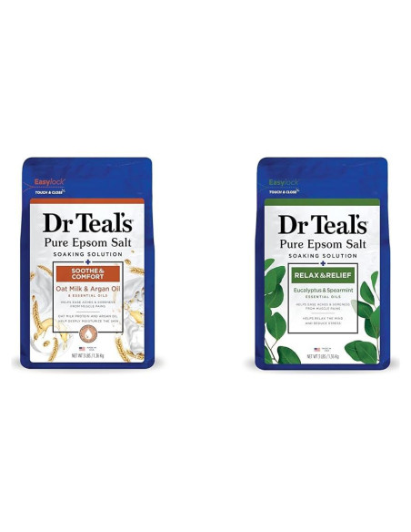 Baño de Sal Epsom Pura Dr Teal's 1.36kg Eucalipto y Menta
