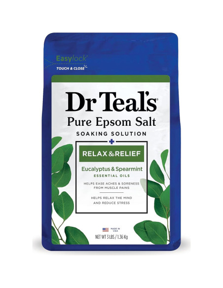 Baño de Sal Epsom Pura Dr Teal's 1.36kg Eucalipto y Menta