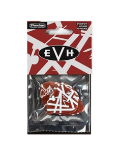 Púas de Guitarra Dunlop EVH Shark Max-Grip 6 Pack .60mm