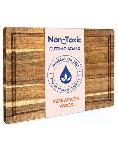 Tabla de Cortar de Madera Acacia Ziruma 40.64x27.94 cm Ecológica