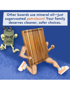 Tabla de Cortar de Madera Acacia Ziruma 40.64x27.94 cm Ecológica 2