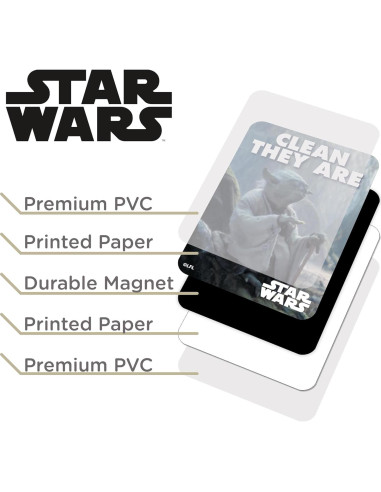 Imán de Lavavajillas Yoda Star Wars AQUARIUS - Doble Cara