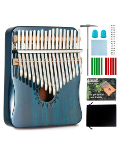 Kalimba AARVI 17 Teclas Azul - Piano de Pulgar Portátil