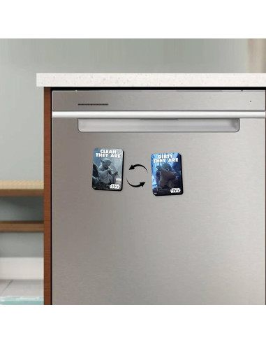 Imán de Lavavajillas Yoda Star Wars AQUARIUS - Doble Cara