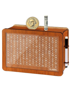 Caja de Ahorro de Madera WenmthG $10,000 - Grande con Contador