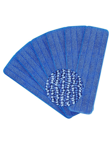 Paquete de 6 almohadillas de limpieza microfibra Onesimus 46x14 cm