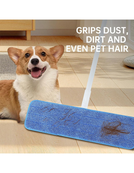 Paquete de 6 almohadillas de limpieza microfibra Onesimus 46x14 cm