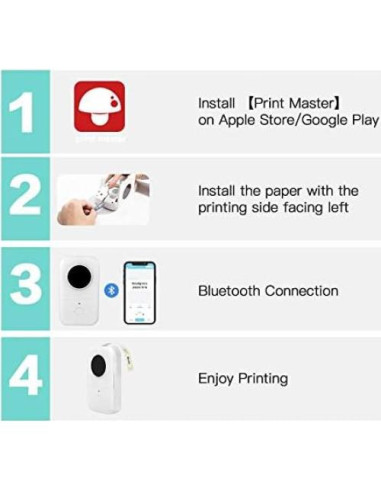 Etiquetas Adhesivas Phomemo D30, Transparentes 14mm x 28mm, 220/Rollo, 3 Rollos