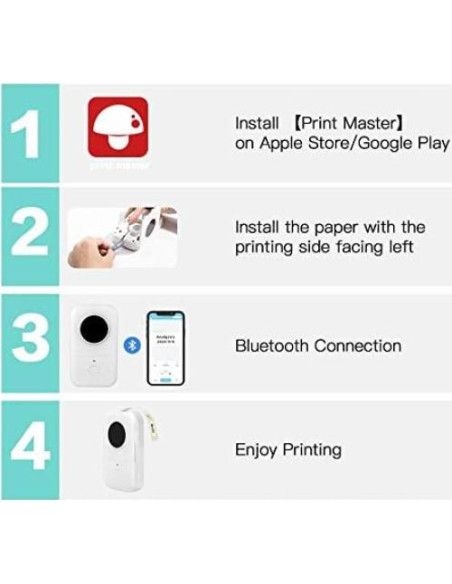 Etiquetas Adhesivas Phomemo D30, Transparentes 14mm x 28mm, 220/Rollo, 3 Rollos