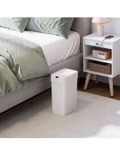 Cubo de Basura Inteligente WLIVE 9L Blanco con Sensor de Movimiento 2