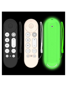 Funda de Silicona para Control Remoto Google TV 4K 2024 - 3 Pcs