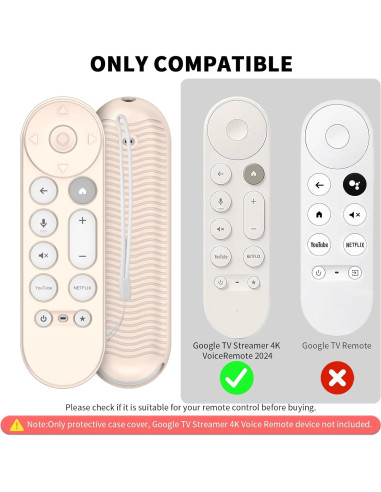 Funda de Silicona para Control Remoto Google TV 4K 2024 - 3 Pcs