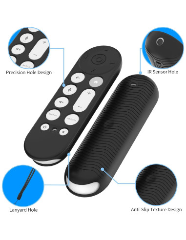 Funda de Silicona para Control Remoto Google TV 4K 2024 - 3 Pcs