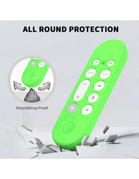 Funda de Silicona para Control Remoto Google TV 4K 2024 - 3 Pcs