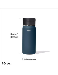 Taza Térmica OXO 473ml Acero Inoxidable Cobalto Oscuro 2