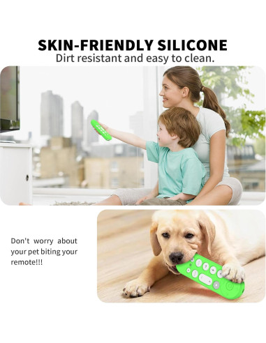 Funda de Silicona para Control Remoto Google TV 4K 2024 - 3 Pcs