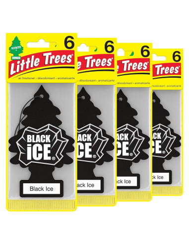 Ambientador de Aire Little Trees Hielo Negro 24 Unidades