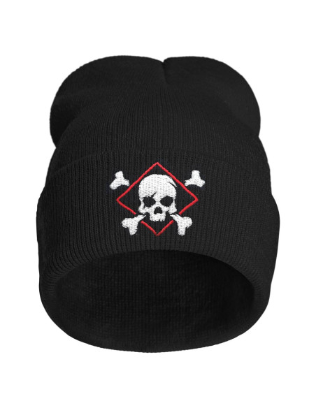 Gorro de Punto Bordado AIMASTZ Calavera Unisex Invierno