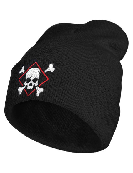 Gorro de Punto Bordado AIMASTZ Calavera Unisex Invierno