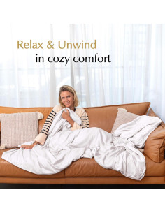 Funda de Manta con Peso Aricove 121.9x182.9 cm Blanco 2