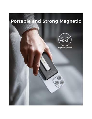 Cargador Portátil Magnético TESSAN 10,000mAh Carga Rápida