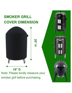 Cubierta para Ahumador Redonda Cover Geny 48.3 cm D x 71.1 cm H 2