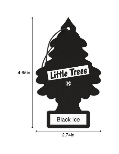 Ambientador de Aire Little Trees Hielo Negro 24 Unidades
