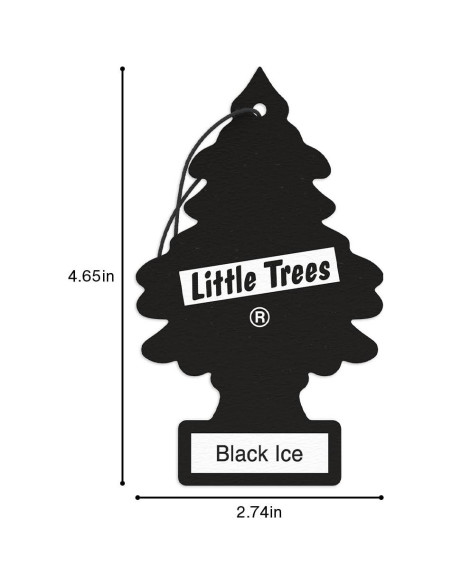 Ambientador de Aire Little Trees Hielo Negro 24 Unidades