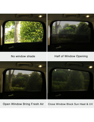 2Pack Pantallas de Ventana Lateral Soulian 68.5x110cm UV