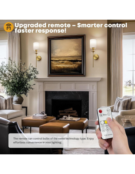 Juego de 2 Apliques de Pared Recargables Nooknova LED 5000mAh