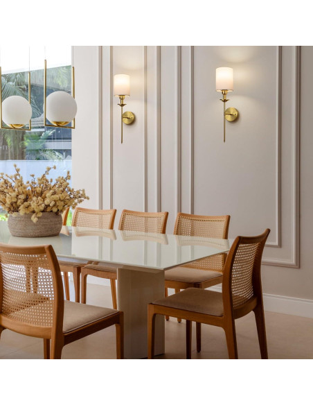 Juego de 2 Apliques de Pared Recargables Nooknova LED 5000mAh