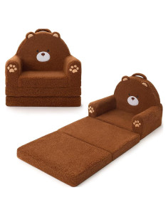 Sofá Plegable 2-en-1 MOONBEEKI para Niños Oso Mediano