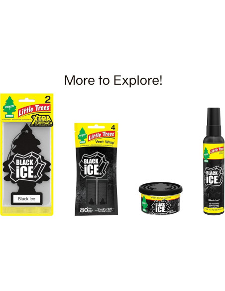 Ambientador de Aire Little Trees Hielo Negro 24 Unidades