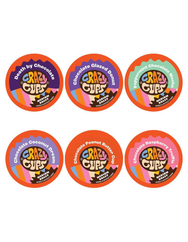 Café Saborizado Tostado Crazy Cups 24 Cápsulas Chocolate