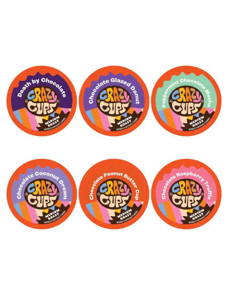 Café Saborizado Tostado Crazy Cups 24 Cápsulas Chocolate