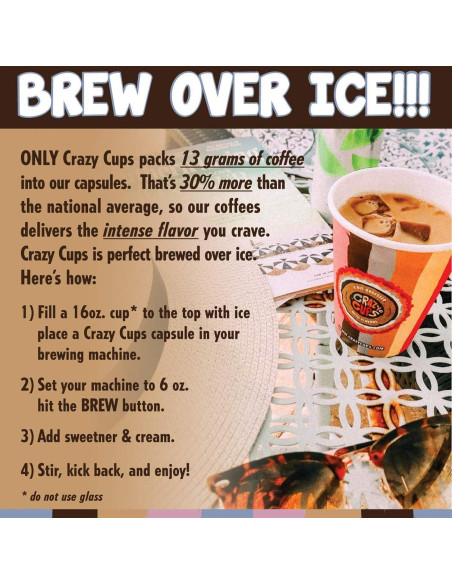 Café Saborizado Tostado Crazy Cups 24 Cápsulas Chocolate