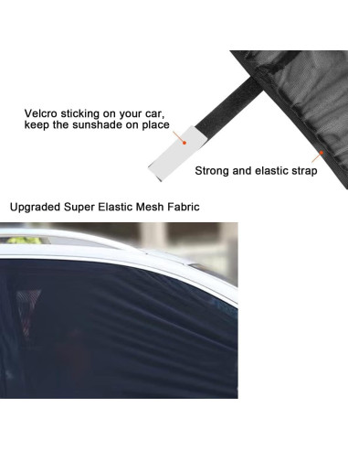 2Pack Pantallas de Ventana Lateral Soulian 68.5x110cm UV